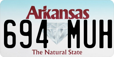 AR license plate 694MUH