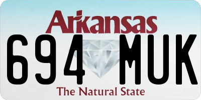 AR license plate 694MUK