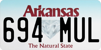 AR license plate 694MUL
