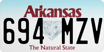 AR license plate 694MZV