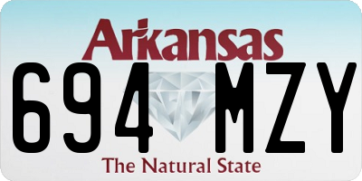 AR license plate 694MZY
