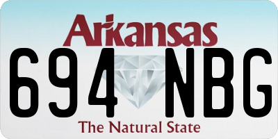 AR license plate 694NBG