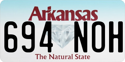 AR license plate 694NOH