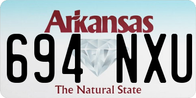 AR license plate 694NXU