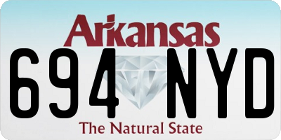 AR license plate 694NYD