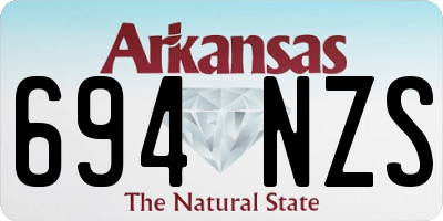 AR license plate 694NZS