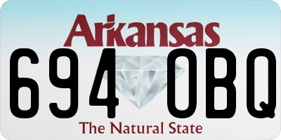 AR license plate 694OBQ