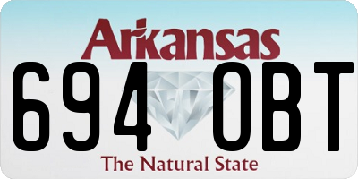 AR license plate 694OBT