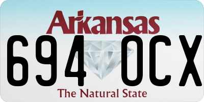 AR license plate 694OCX