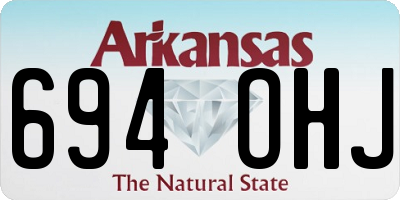 AR license plate 694OHJ