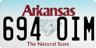 AR license plate 694OIM