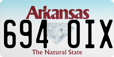 AR license plate 694OIX