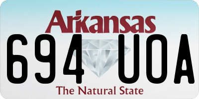 AR license plate 694UOA