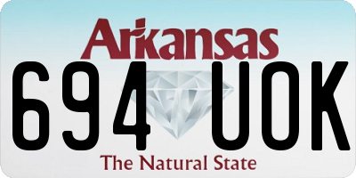 AR license plate 694UOK