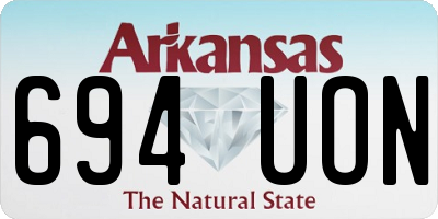 AR license plate 694UON