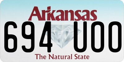 AR license plate 694UOO