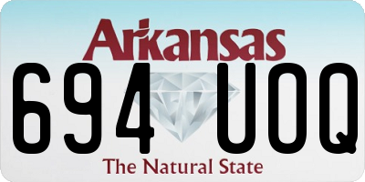 AR license plate 694UOQ