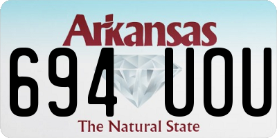 AR license plate 694UOU