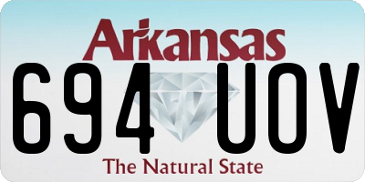 AR license plate 694UOV