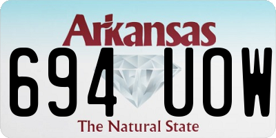 AR license plate 694UOW