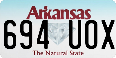AR license plate 694UOX