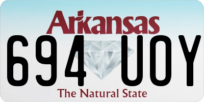 AR license plate 694UOY