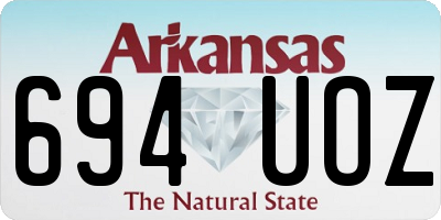 AR license plate 694UOZ