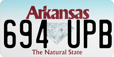 AR license plate 694UPB