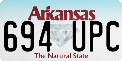 AR license plate 694UPC