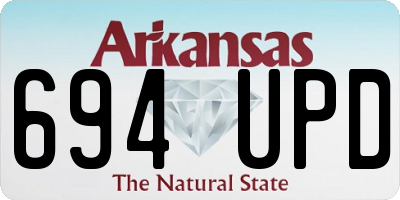AR license plate 694UPD