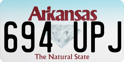 AR license plate 694UPJ