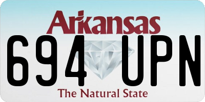 AR license plate 694UPN