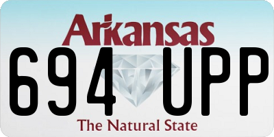 AR license plate 694UPP