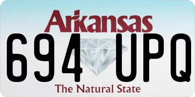 AR license plate 694UPQ