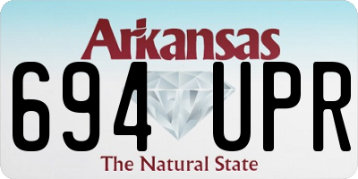 AR license plate 694UPR