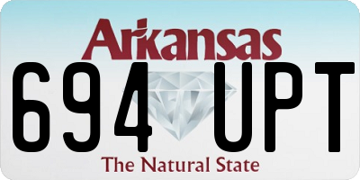 AR license plate 694UPT