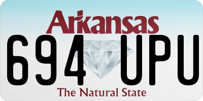 AR license plate 694UPU