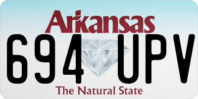 AR license plate 694UPV