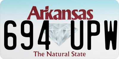 AR license plate 694UPW