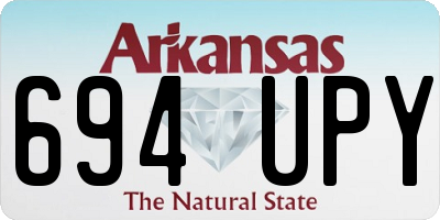 AR license plate 694UPY