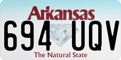 AR license plate 694UQV