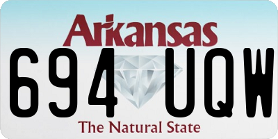 AR license plate 694UQW