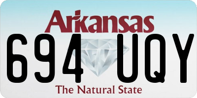 AR license plate 694UQY