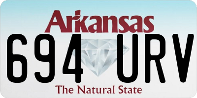 AR license plate 694URV