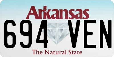 AR license plate 694VEN