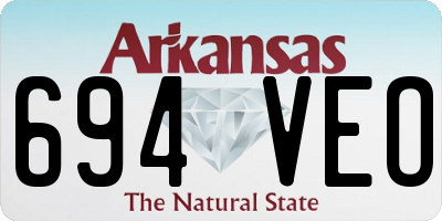 AR license plate 694VEO