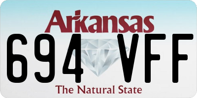 AR license plate 694VFF