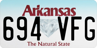 AR license plate 694VFG