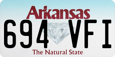 AR license plate 694VFI
