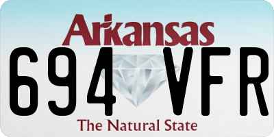 AR license plate 694VFR